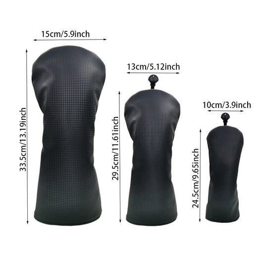 HKM-732243 Black No.1 Wood Golf Club Head Cover for Protection and Style