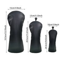 HKM-732243 Black No.1 Wood Golf Club Head Cover for Protection and Style