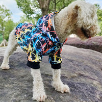 HKM-916371 Colorful Print Pet Hoodie for Trendy and Stylish Pets