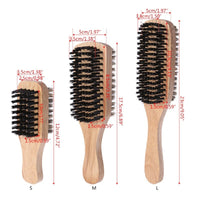 HKM-550675 Rubber Wood Bath and Foot Brush with Hairdressing Tool for Spa and Personal Care