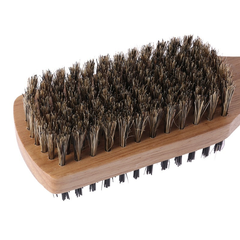 HKM-550675 Rubber Wood Bath and Foot Brush with Hairdressing Tool for Spa and Personal Care