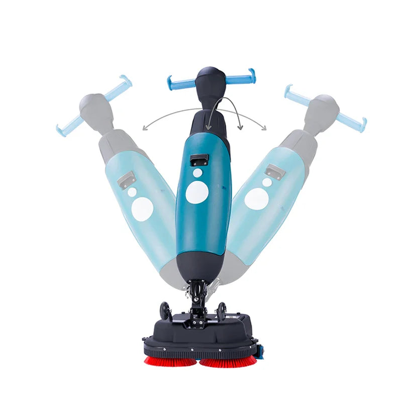 KTX-960851 Compact Mini Walk-Behind Electric Floor Scrubber for Home and Commercial Use