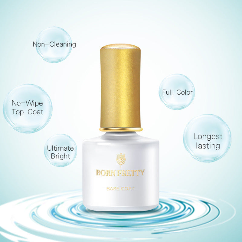 HKM-204947 Soak-off Gel Base & Top Coat for Strong, Yellowing-Resistant Nails - 6ml