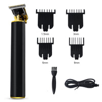 HKM-647827 Professional Zero Pitch Electric Hair Clipper with Limit Combs, USB Charger, and Accessories