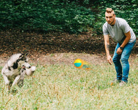 HKM-820179 Retractable Interactive Dog Training Ball with Chewing and Teeth Cleaning Features