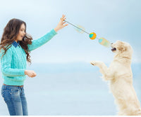 HKM-820179 Retractable Interactive Dog Training Ball with Chewing and Teeth Cleaning Features