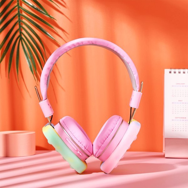 KTX-492947 Bluetooth Fidget Headphones for Kids - Stress Relief Pop Toy Headset with Comfortable Design and 18-Hour Battery Life