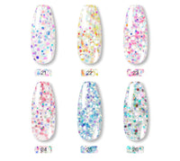 HKM-530323 7-Color Nail Extension Gel Kit with Tools for Nail Art and Phototherapy
