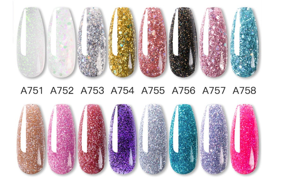 HKM-530323 7-Color Nail Extension Gel Kit with Tools for Nail Art and Phototherapy