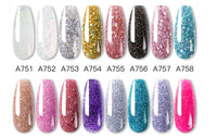 HKM-530323 7-Color Nail Extension Gel Kit with Tools for Nail Art and Phototherapy
