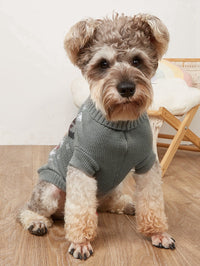 HKM-535507 Knitted Gray Deer Sweater for Pets in Various Sizes