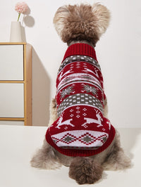 HKM-535507 Knitted Gray Deer Sweater for Pets in Various Sizes