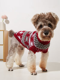 HKM-535507 Knitted Gray Deer Sweater for Pets in Various Sizes