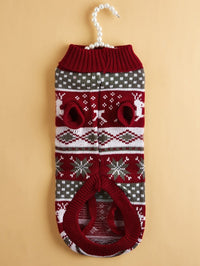 HKM-535507 Knitted Gray Deer Sweater for Pets in Various Sizes