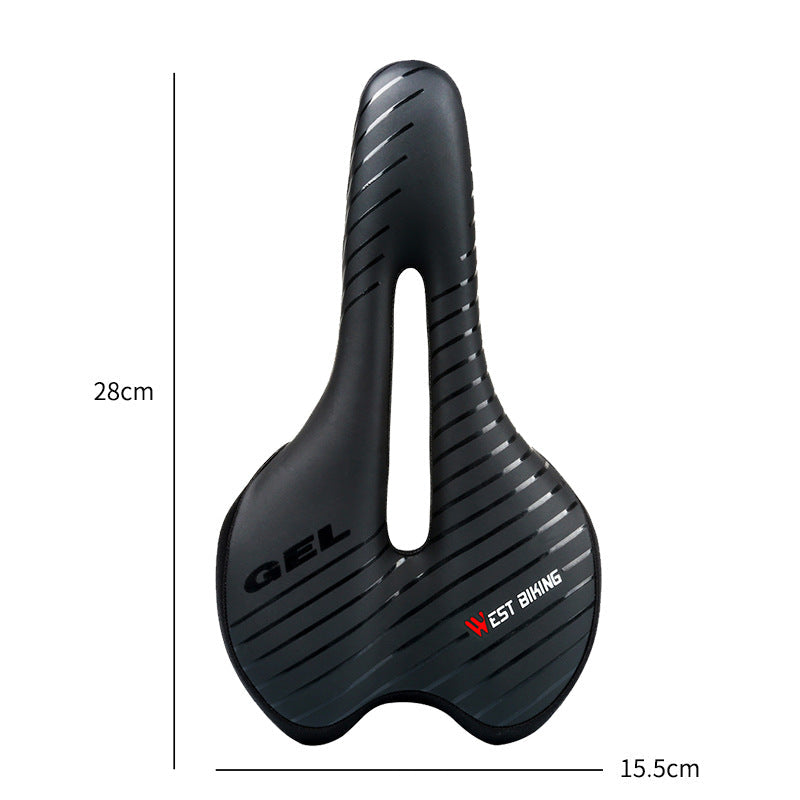 HKM-334739 Mountain Bike Seat with Built-in Taillight for Enhanced Safety and Comfort