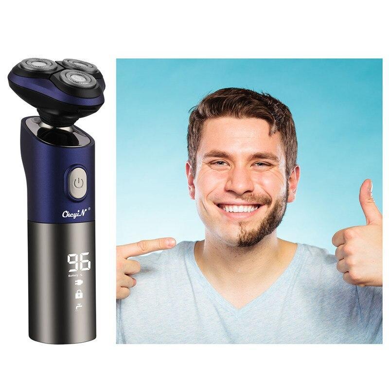 HKM-282259 Rechargeable Multifunctional Floating Electric Shaver with LCD Display and Whole Body Washing Capability