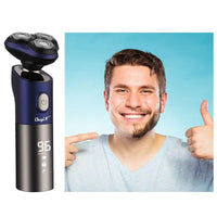 HKM-282259 Rechargeable Multifunctional Floating Electric Shaver with LCD Display and Whole Body Washing Capability
