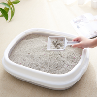 HKM-295379 Semi-Enclosed Cat Litter Box with Deodorizing Features