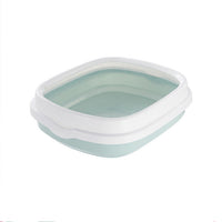 HKM-295379 Semi-Enclosed Cat Litter Box with Deodorizing Features