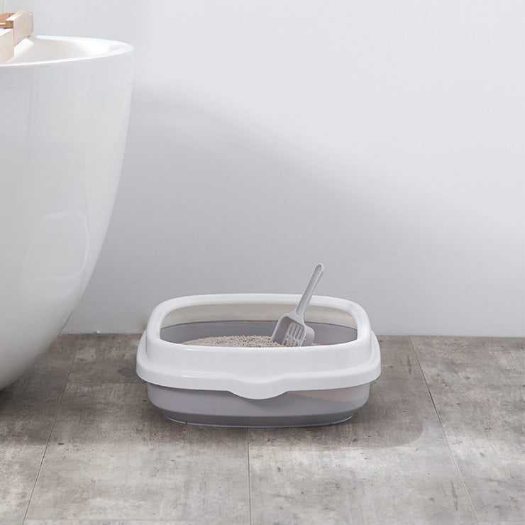 JMT-085258 Semi-Enclosed Cat Litter Box with Deodorizing Features