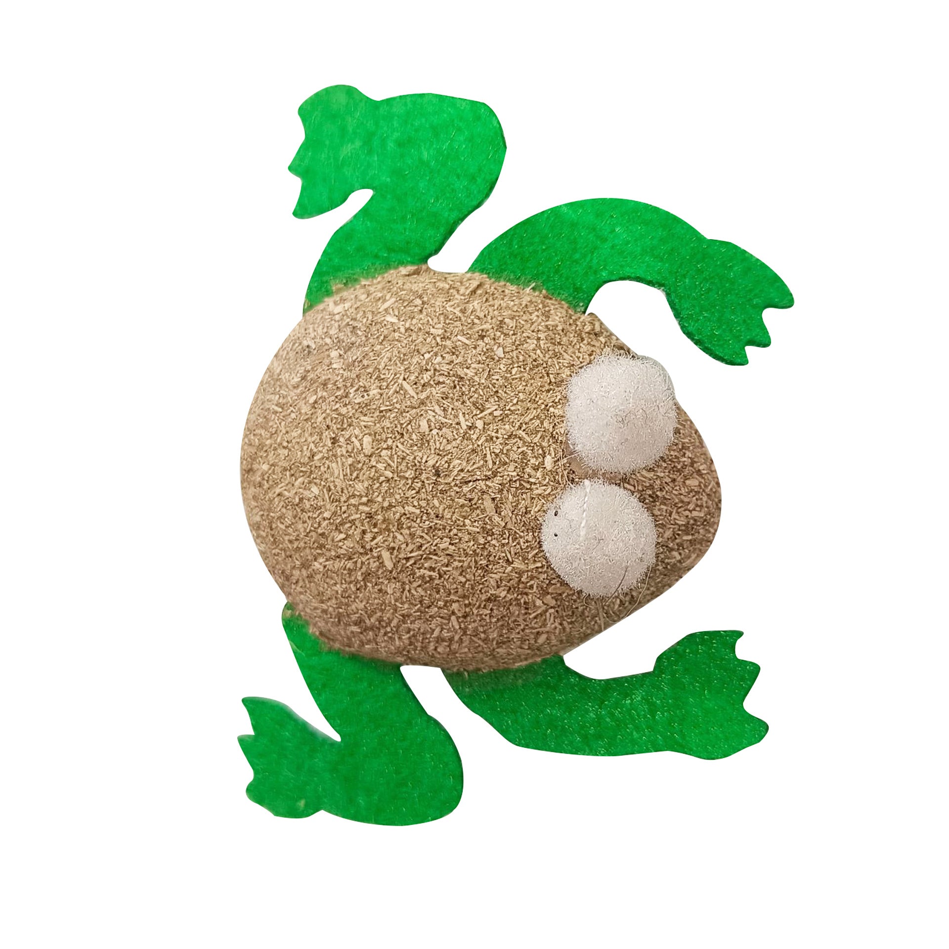 HKM-405715 Bite-Resistant Cartoon Cat Molar Stick Toy for Healthy Chewing - Available in Crab and Frog Designs
