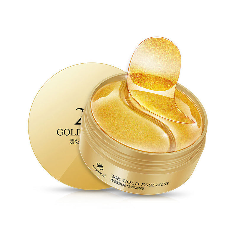 HKM-290323 Golden Algae Elastic Eye Masks - 60 Patches for Moisturizing and Refreshing Care