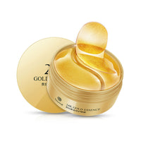HKM-290323 Golden Algae Elastic Eye Masks - 60 Patches for Moisturizing and Refreshing Care