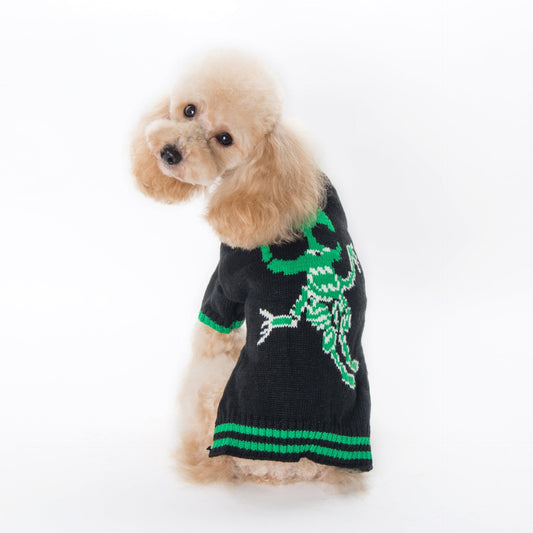 HKM-838995 Cozy Halloween Pumpkin Sweater for Dogs in Various Colors and Sizes
