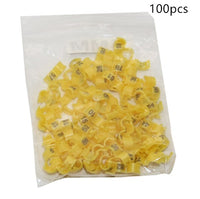 HKM-466835 Bird Foot Clip Rings - Plastic Split Rings in Various Sizes and Colors, 2.7mm to 5mm, Pack of 100