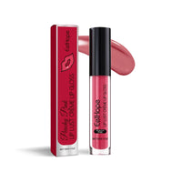 HKM-679251 Red Waterproof Lip Gloss with Glycerin, Sunflower Oil, and Vitamin E - 1.6 x 11.6 cm