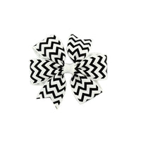 HKM-429971 Handmade V-Ribbed Striped Bow Duckbill Hair Clip for Kids