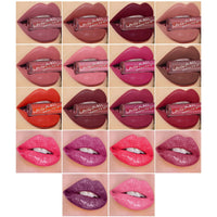 HKM-320787 18-Piece Matte Velvet Lip Gloss Set for All-Day Color and Shine