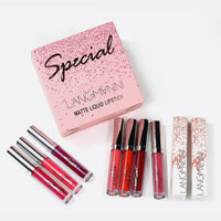 HKM-320787 18-Piece Matte Velvet Lip Gloss Set for All-Day Color and Shine
