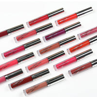 HKM-320787 18-Piece Matte Velvet Lip Gloss Set for All-Day Color and Shine