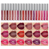 HKM-320787 18-Piece Matte Velvet Lip Gloss Set for All-Day Color and Shine