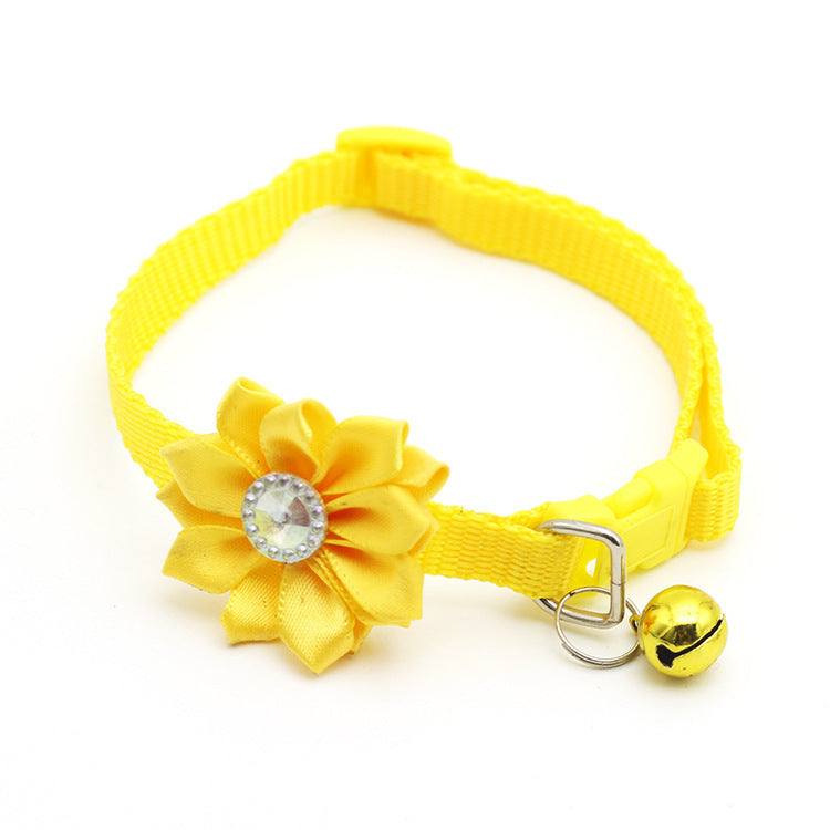 HKM-635603 Canvas Bell-Shaped Collar with Metal Accents - One Size Fits All