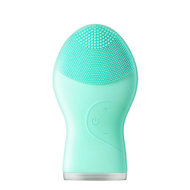 HKM-262355 Ultrasonic Waterproof Silicone Facial Cleanser with 3 Vibration Settings