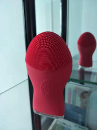 HKM-262355 Ultrasonic Waterproof Silicone Facial Cleanser with 3 Vibration Settings