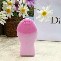 HKM-262355 Ultrasonic Waterproof Silicone Facial Cleanser with 3 Vibration Settings