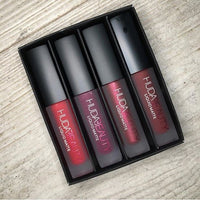HKM-841939 Mini Lip Glaze Set - 4 Vibrant Shades with Vitamin Enrichment for All Skin Types
