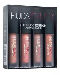 HKM-841939 Mini Lip Glaze Set - 4 Vibrant Shades with Vitamin Enrichment for All Skin Types