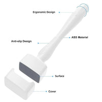 HKM-277651 Electric Microneedle Derma Roller Pen with 15 Replacement Cartridges – 6 Speed Microneedling Device for Skincare
