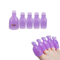 HKM-916627 Nail Remover Clips Set with Nail Polish Remover and Scrubbing Cotton for Easy Artificial Nail Removal