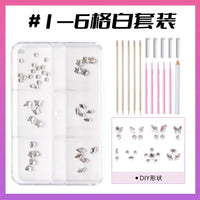 HKM-997971 3D Crystal Diamond Tooth Gem Kit for Custom Teeth Jewelry - Various Shapes and Colors