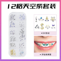 HKM-997971 3D Crystal Diamond Tooth Gem Kit for Custom Teeth Jewelry - Various Shapes and Colors