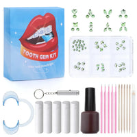 HKM-997971 3D Crystal Diamond Tooth Gem Kit for Custom Teeth Jewelry - Various Shapes and Colors