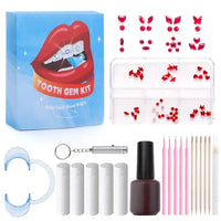 HKM-997971 3D Crystal Diamond Tooth Gem Kit for Custom Teeth Jewelry - Various Shapes and Colors