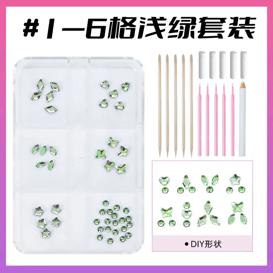 JMT-089866 3D Crystal Diamond Tooth Gem Kit for Custom Teeth Jewelry - Various Shapes and Colors