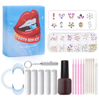 HKM-997971 3D Crystal Diamond Tooth Gem Kit for Custom Teeth Jewelry - Various Shapes and Colors