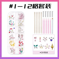 HKM-997971 3D Crystal Diamond Tooth Gem Kit for Custom Teeth Jewelry - Various Shapes and Colors